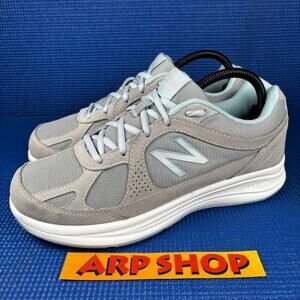 🔴 NEW BALANCE 877 v1 Women`s Size 8.5 Grey Light Blue Walking Shoes WW877SB